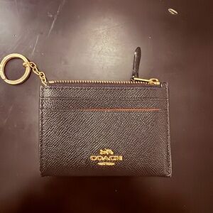 Coach Black and Gold Card Wallet